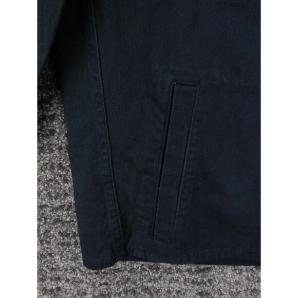 Ford Motors Chore Jacket Mens Medium Black Heavy Twill Graphic Print Logo NWT - Picture 5 of 16